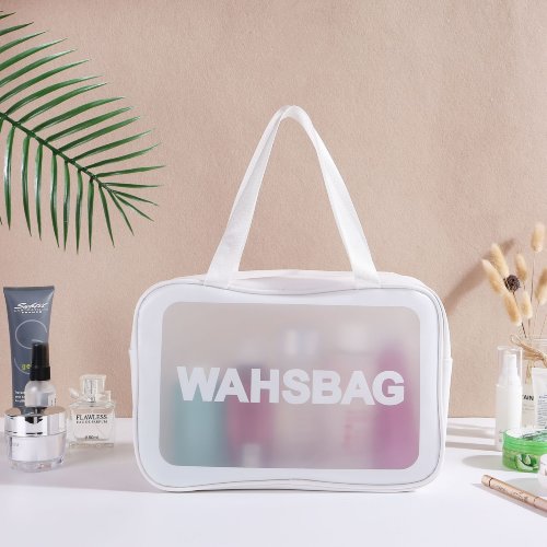 Водонепроницаемая косметичка Wahsbag белая, 1шт