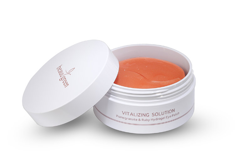 BeauuGreen Гидрогелевые патчи для век с экстрактом граната и рубиновой пудрой Pomegranate & Ruby Hydrogel Eye Patch, 60шт