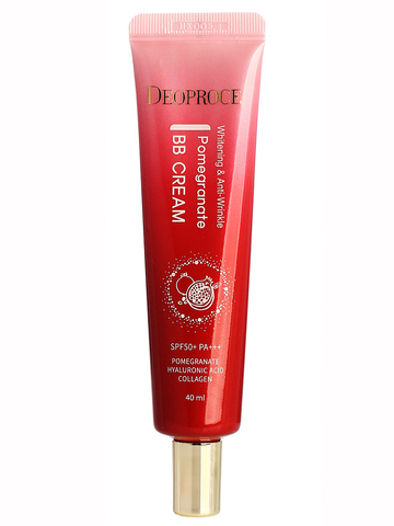 Deoproce BB крем для лица с экстрактом граната Whitening And Anti-Wrinkle Pomegranate Bb Cream Spf50+Pa, 40мл 