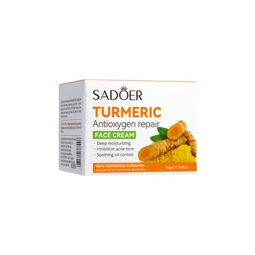 Sadoer Крем для лица с экстрактом куркумы Turmeric, 50г
