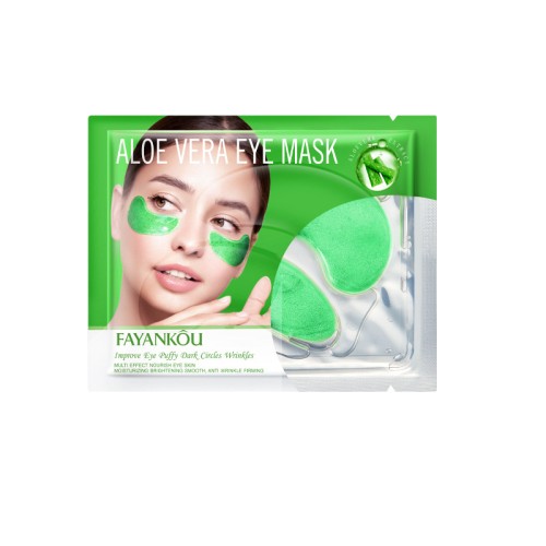 Fayankou Гидрогелевые патчи для кожи вокруг глаз с экстрактом алоэ Aloe Vera Eye Mask, 7,9г