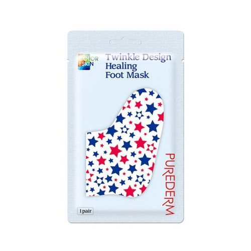 Purederm Увлажняющая маска для ног Twinkle Design Healing Foot Mask, 1шт