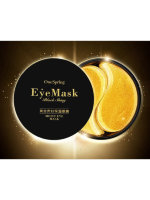 One Spring Гидрогелевые патчи с золотом и гиалуроновой кислотой Eye Mask Black Shiny, 60шт 
