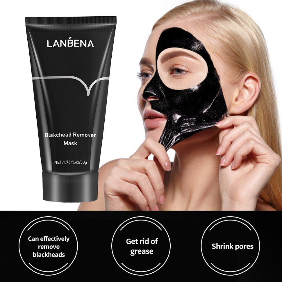 Как называется черная маска. Маска Blackhead Remover Mask. LANBENA Blackhead Remover Mask. Маска для чёрных точек LANBENA чёрная.