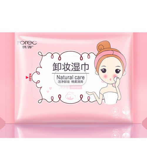 Rorec Салфетки для снятия макияжа Narural Care, 25шт