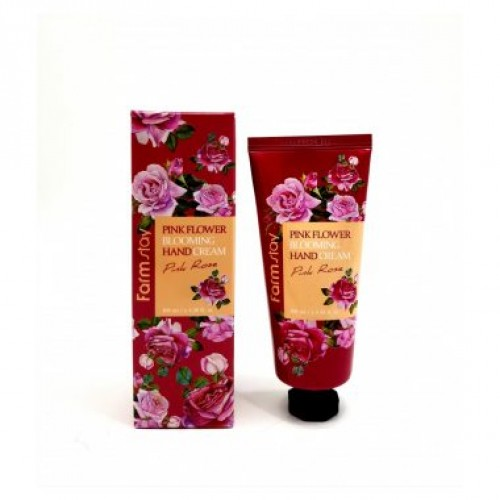 FarmStay Крем для рук с экстрактом лепестков розы Pink Flower Blooming Hand Cream Pink Rose, 100мл