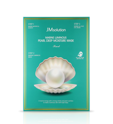 JMsolution Трёхшаговый увлажняющий набор с жемчугом Marine Luminous Pearl Deep Moisture Mask