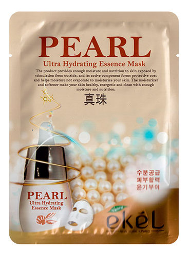 Ekel Тканевая маска с экстрактом жемчуга Pearl Ultra Hydrating Essence Mask, 25мл