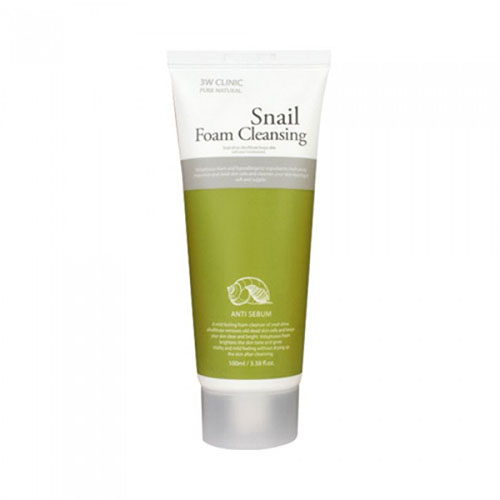 3W Clinic Пенка для умывания с муцином улитки Snail Foam Cleansing, 100мл