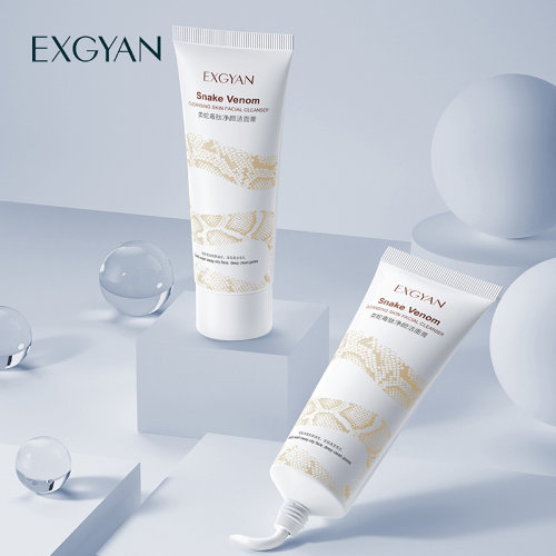 Exgyan Очищающая пенка для умывания со змеиным ядом Snake Venom Cleansing Skin Facial Cleanser, 60г