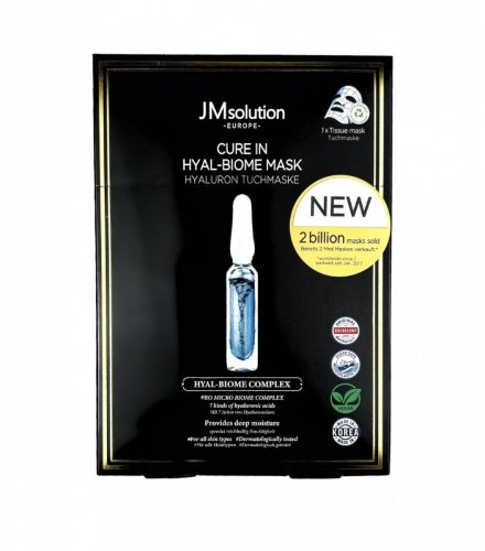 JMsolution Набор восстанавливающих тканевых масок с пробиотиками Cure In Hyal-Biome Mask, 30мл*10шт