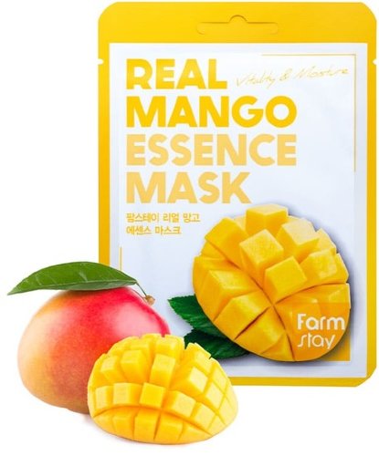 FarmStay Тканевая маска для лица с экстрактом манго Real Mango Essence Mask, 23мл*10шт