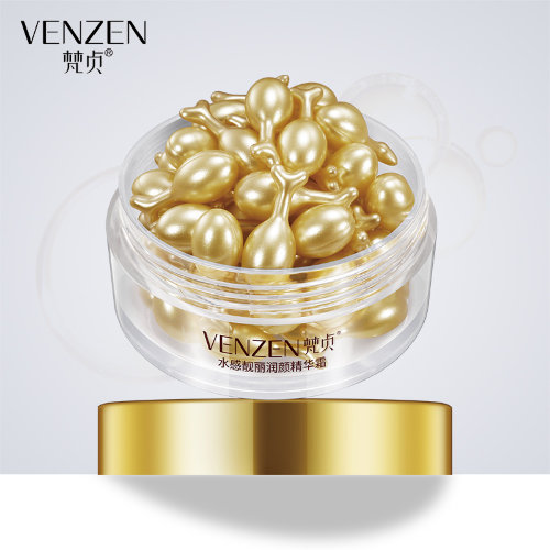 Venzen Омолаживающая сыворотка в капсулах с гидролизованным шелком и кокосовым маслом, 0,25г*30шт