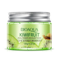 BioAqua Ночная маска для лица с экстрактом киви и муцином улитки Kiwifruit Snail Tender Skin Sleep Mask, 120г