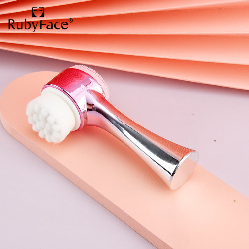 Ruby Face Двусторонняя силиконовая щетка для очищения лица, 1шт