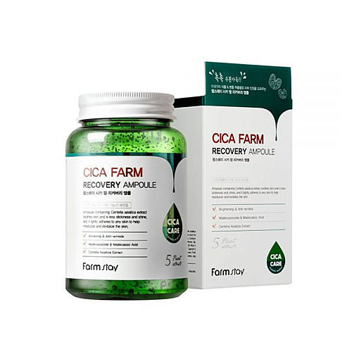 FarmStay Сыворотка ампульная с азиатской центеллой Cica Farm Recovery Ampoule, 250мл