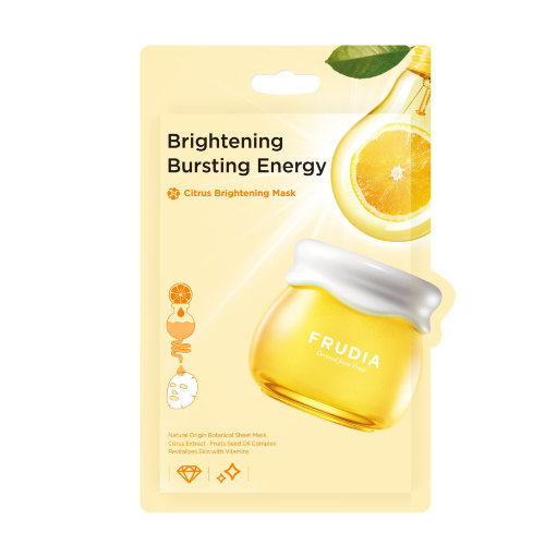Frudia Тканевая маска для придания сияния с цитрусом Citrus Brightening Mask, 20мл*10шт