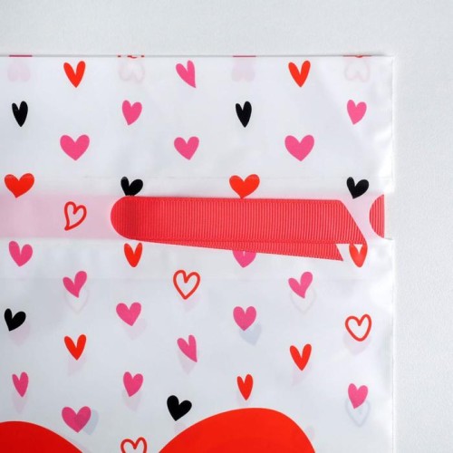 Пакет с лентой I love you 20×30см, 1шт