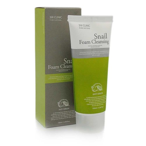 3w Clinic Пенка для умывания с муцином улитки Snail Foam Cleansing, 100 мл