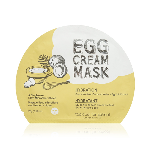 Too Cool For School Тканевая маска для лица с яйцом Egg Cream Mask Hydration, 28г