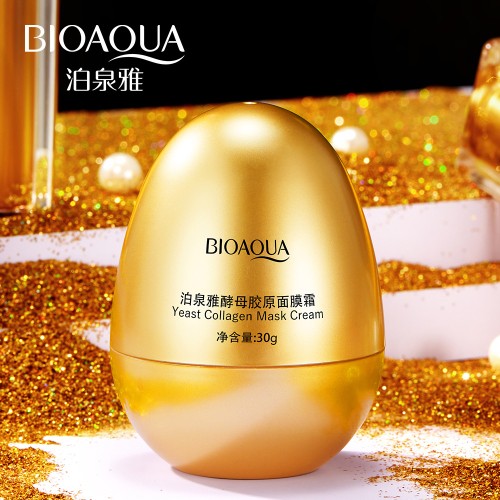 BioAqua Увлажняющий крем-маска с дрожжевым коллагеном Yeast Collagen Mask Cream Moisturizing, 30г