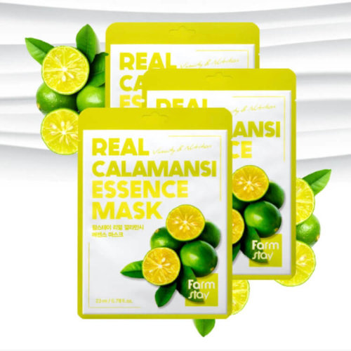 FarmStay Тканевая маска для лица с экстрактом каламанси Real Calamansi Essence Mask, 23мл