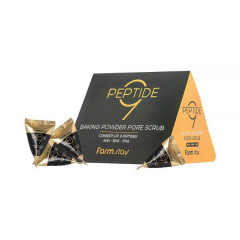 FarmStay Peptide 9 Baking Powder AHA BHA PHA Pore Scrub Скраб для лица с пептидами в пирамидках, 7 гр