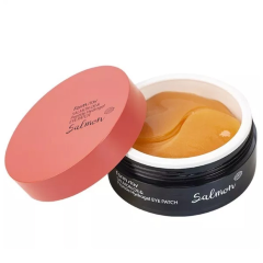 FarmStay Гидрогелевые патчи для кожи вокруг глаз с пептидами и лососевой икрой Salmon Roe & Peptide Hydrogel Eye Patch, 60шт