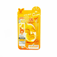 Elizavecca Тканевая маска для лица с витаминами Deep Power Ringer Mask Pack Honey, 23мл
