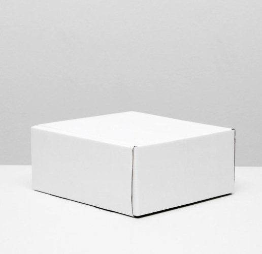 Коробка самосборная без окна белая 19*19*9см, 1шт