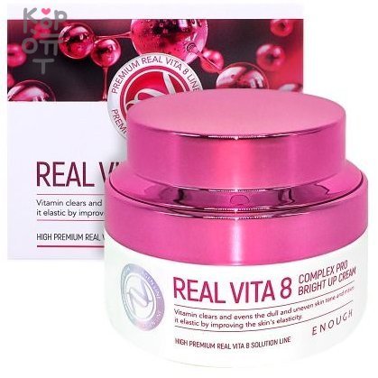 Enough Крем с витаминами для сияния кожи Real Vita 8 Complex Pro Bright Up Cream, 50мл