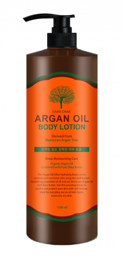 Char Char Лосьон для тела с аргановым маслом Argan Oil Body Lotion, 1500мл